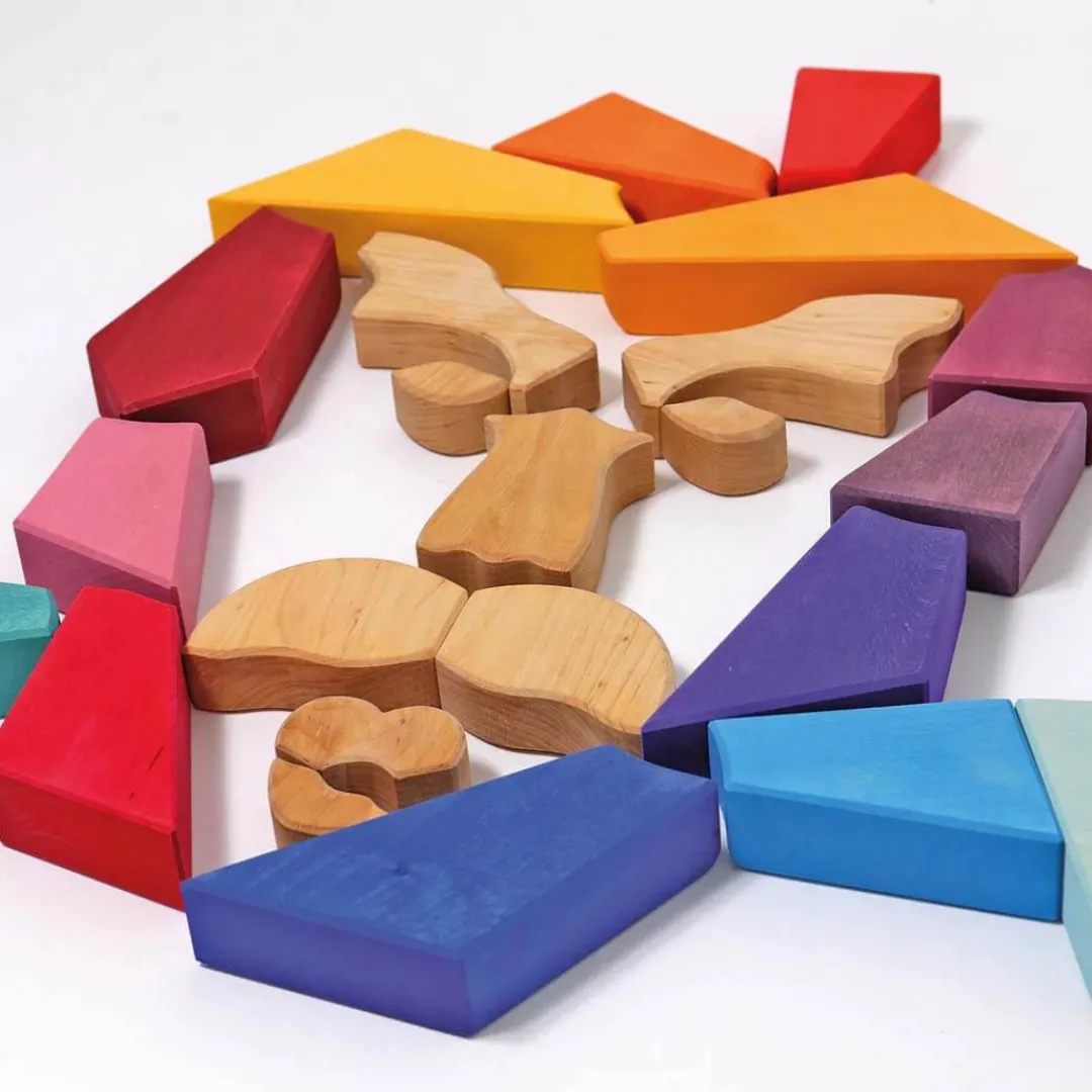 Grimm's Spiel u0026 Holz Wooden Toys|4 Years < Rainbow Lion Wooden Puzzle