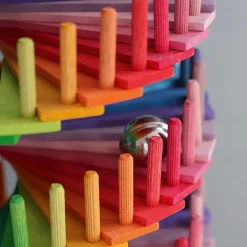 Grimm's Spiel u0026 Holz Marble & Ball Runs|Wooden Toys < Rainbow Musical Ball Run Assembly Set