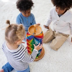 Grimm's Spiel u0026 Holz Marble & Ball Runs|Wooden Toys < Rainbow Musical Ball Run Assembly Set
