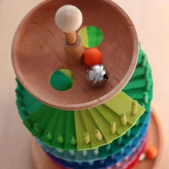 Grimm's Spiel u0026 Holz Marble & Ball Runs|Wooden Toys < Rainbow Musical Ball Run Assembly Set