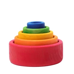 Grimm's Spiel u0026 Holz 12-24 Months|Early Learning < Rainbow Nesting Bowls
