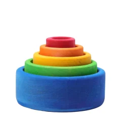 Grimm's Spiel u0026 Holz 12-24 Months|Early Learning < Rainbow Nesting Bowls