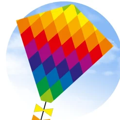 HQ Kites Outdoor Toys|6 Years < Rainbow Patchwork Kite