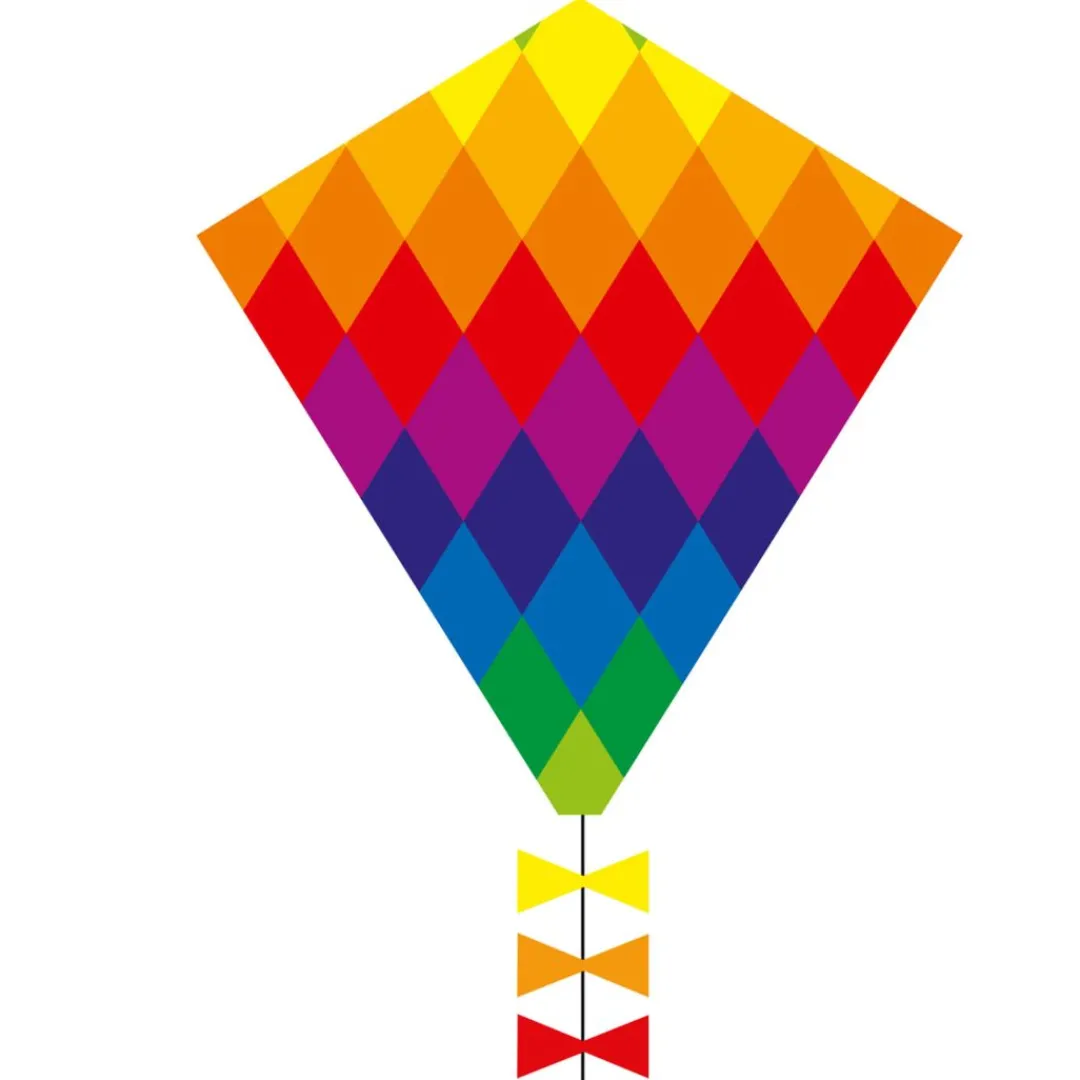HQ Kites Outdoor Toys|6 Years < Rainbow Patchwork Kite