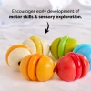 HABA 12-24 Months|Wooden Toys < Rainbow Rattle Grasping and Teething Toy
