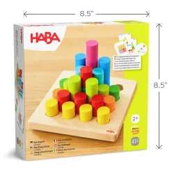 HABA Wooden Toys|Games < Rainbow Risers Wooden Stacking Game