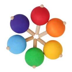 Grimm's Spiel u0026 Holz Wooden Toys|4 Years < Spinning Tops - Set of 6
