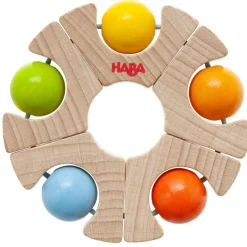 HABA 12-24 Months|Wooden Toys < Rainbow Wheel Grasping Toy