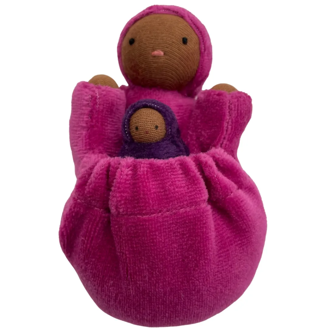 Fairyshadow Dolls|Waldorf Dolls < Raspberry Pink Pocket Mama Waldorf Doll