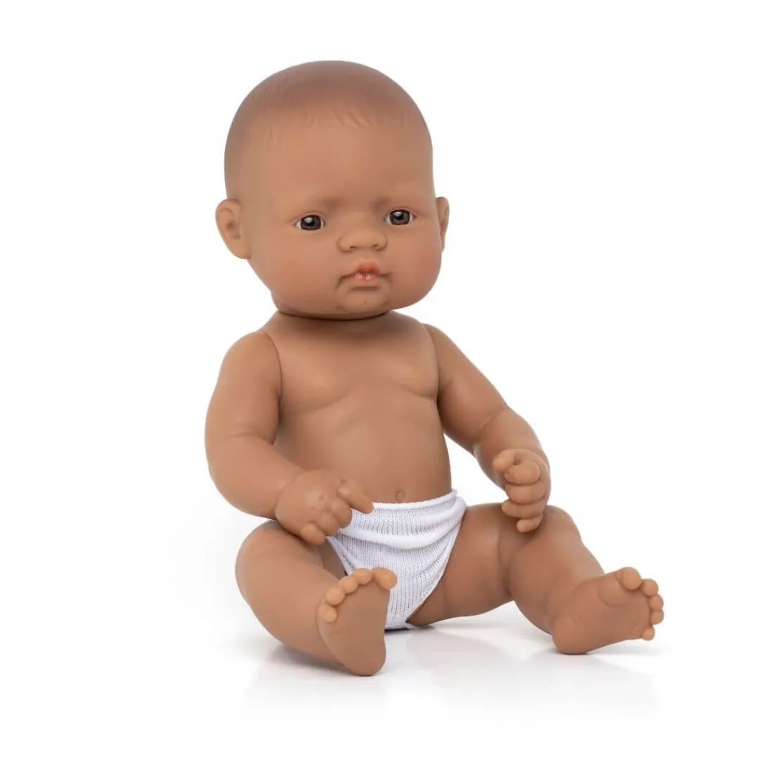 Miniland Dolls|2 Years < Realistic Montessori Baby Doll - Girl