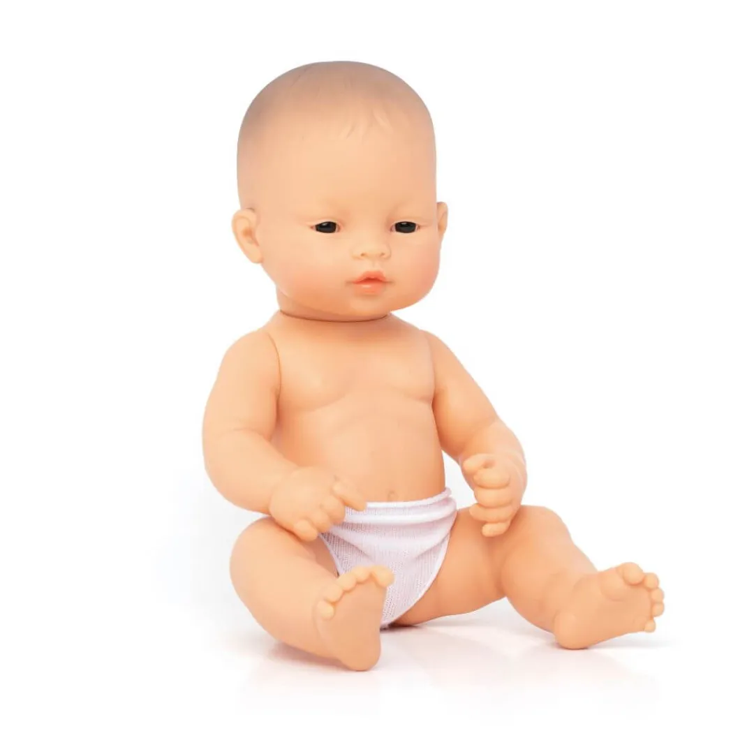 Miniland Dolls|2 Years < Realistic Montessori Baby Doll - Girl
