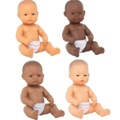 Miniland Dolls|2 Years < Realistic Montessori Baby Doll - Girl