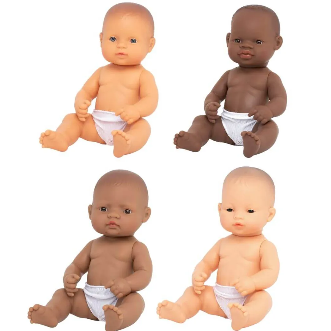 Miniland Dolls|2 Years < Realistic Montessori Baby Doll - Boy