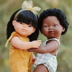 Miniland Dolls|4 Years < Realistic Montessori Doll - Black Boy