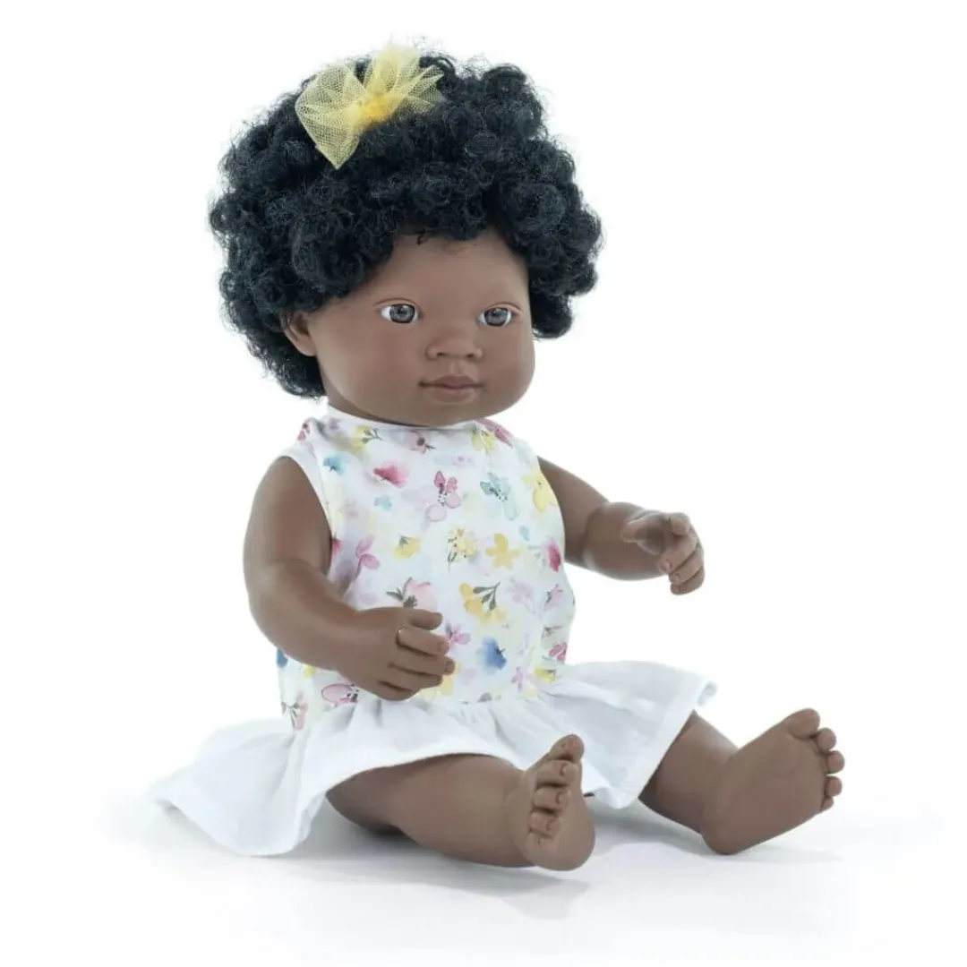 Miniland 12-24 Months|Dolls < Realistic Montessori Doll - Black Girl