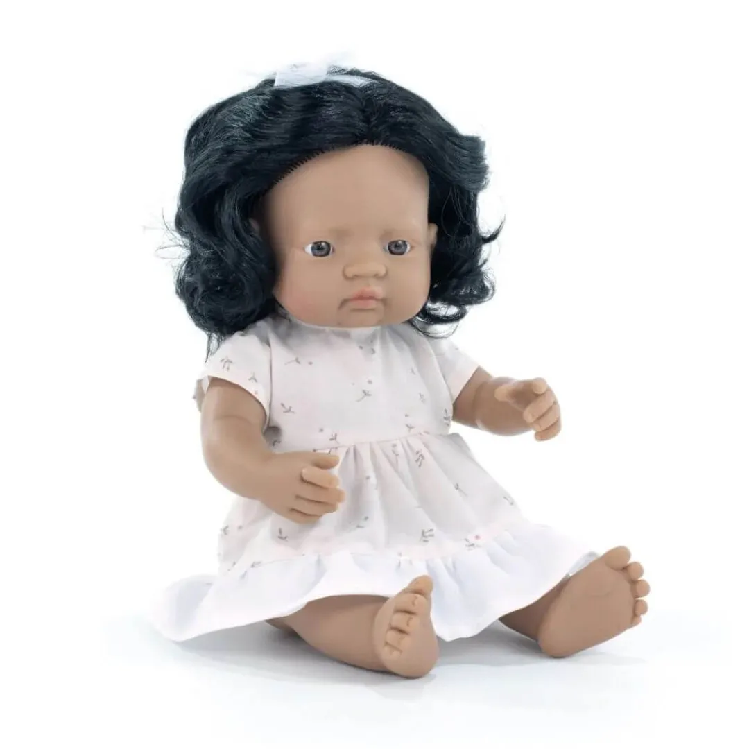 Miniland 12-24 Months|Dolls < Realistic Montessori Doll - Hispanic Girl