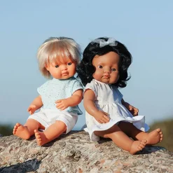 Miniland Dolls|4 Years < Realistic Montessori Doll - White Boy with Blond Hair