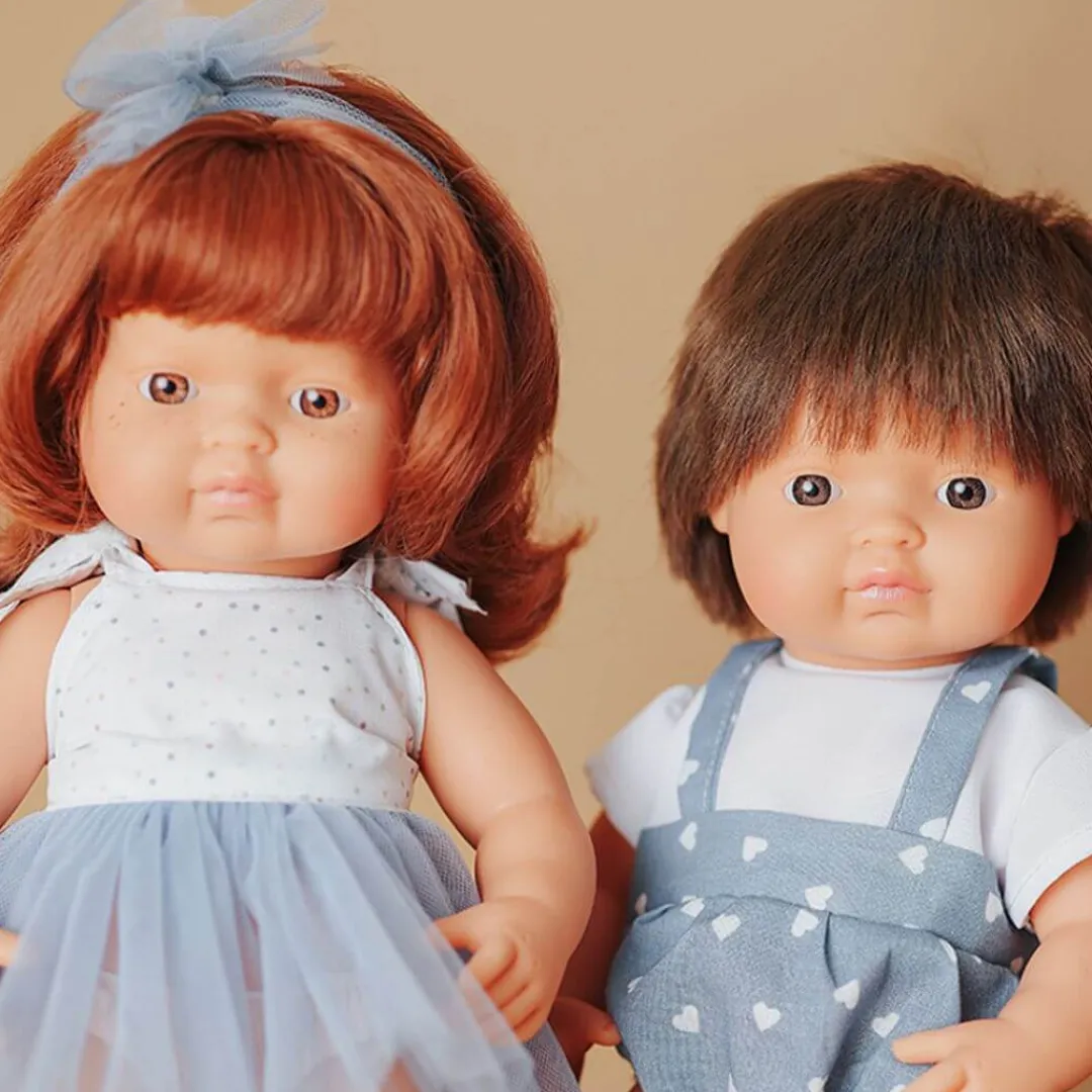 Miniland 12-24 Months|Dolls < Realistic Montessori Doll - White Girl with Red Hair