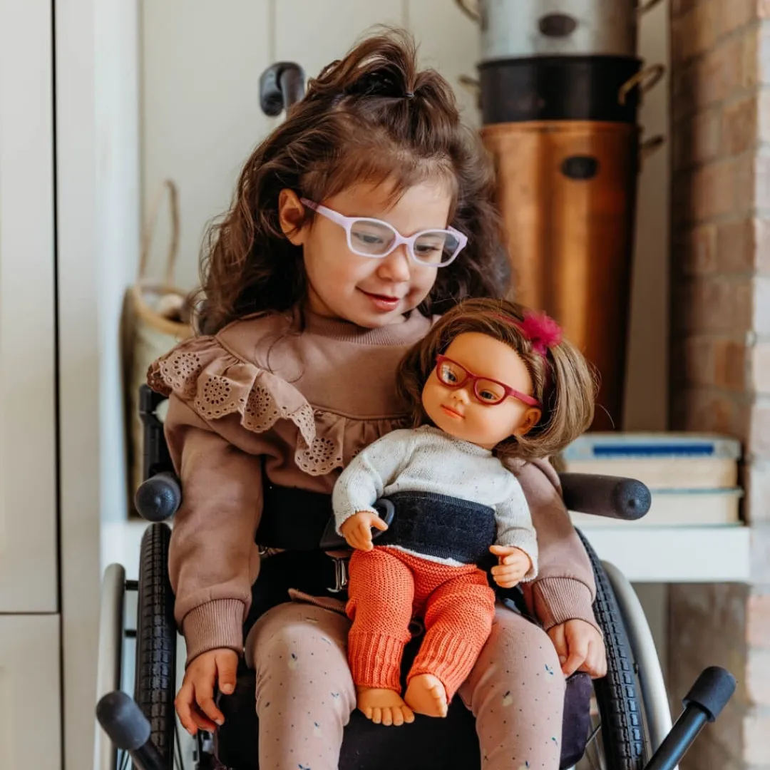 Miniland Dolls|4 Years < Realistic Montessori Doll with Down Syndrome