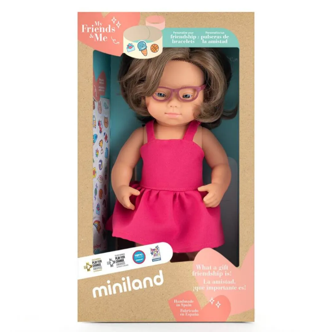 Miniland Dolls|4 Years < Realistic Montessori Doll with Down Syndrome
