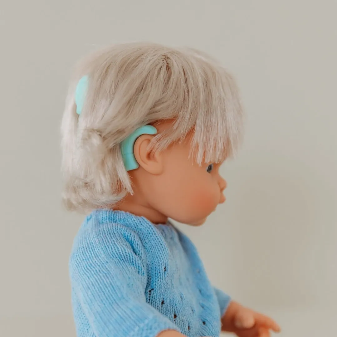 Miniland Dolls|4 Years < Realistic Montessori Doll with Cochlear Implant