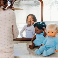 Miniland Dolls|4 Years < Realistic Montessori Doll with Cochlear Implant