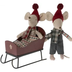 Maileg Maileg Collection|Wooden Toys < Red Mouse Sleigh