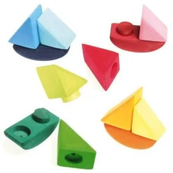 Grimm's Spiel u0026 Holz 12-24 Months|Wooden Toys < Rolling Boats Wooden Blocks