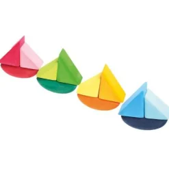 Grimm's Spiel u0026 Holz 12-24 Months|Wooden Toys < Rolling Boats Wooden Blocks