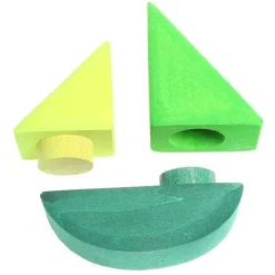 Grimm's Spiel u0026 Holz 12-24 Months|Wooden Toys < Rolling Boats Wooden Blocks