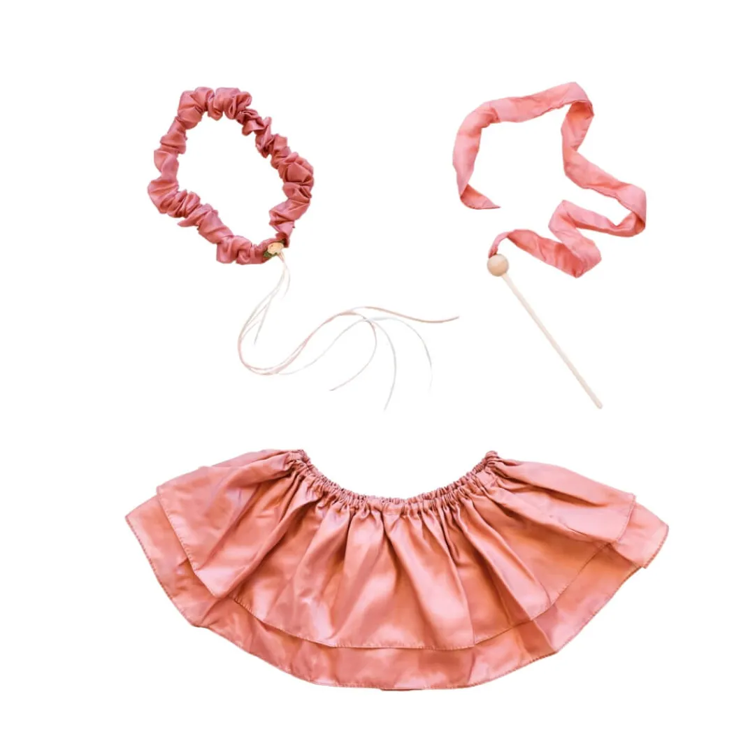 Sarah's Silks Playsilks|4 Years < Rosehip Fairy Silk Dress Up Set