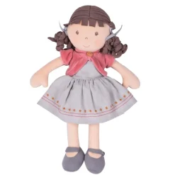 Tikiri Toys 12-24 Months|Dolls < Rose - Organic Doll with Brown Hair