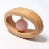 Grimm's Spiel u0026 Holz 12-24 Months|Handmade Toys < Rose Quartz Wooden Baby Rattle