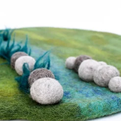 Tara Treasures Summer Nature Table|4 Years < Round Felted River Play Mat