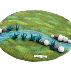 Tara Treasures Summer Nature Table|4 Years < Round Felted River Play Mat