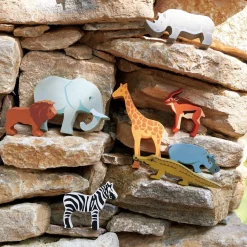 Tender Leaf Toys Wooden Toys|4 Years < Safari Animals Set