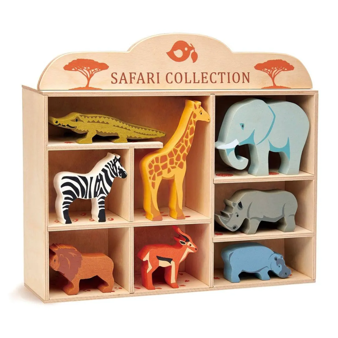 Tender Leaf Toys Wooden Toys|4 Years < Safari Animals Set