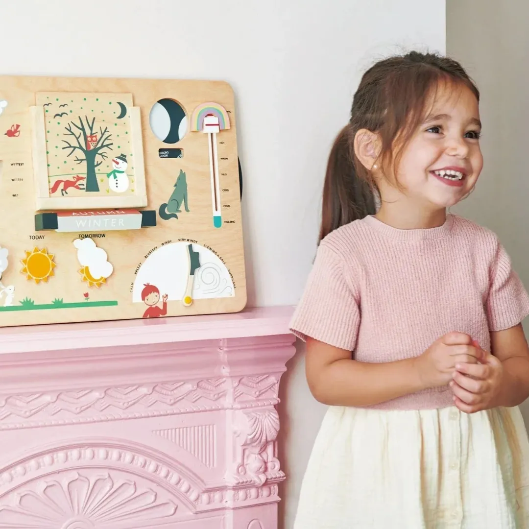 Tender Leaf Toys Wooden Toys|Early Learning < Seasonal Wooden Weather Station