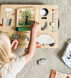 Tender Leaf Toys Wooden Toys|Early Learning < Seasonal Wooden Weather Station