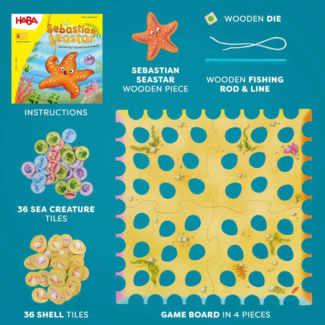 HABA Games|4 Years < Sebastian Sea Star Fishing Game