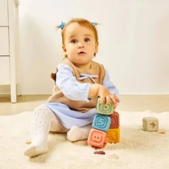 Miniland 12-24 Months|Early Learning < Sensory Activity Rubber Cubes
