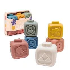 Miniland 12-24 Months|Early Learning < Sensory Activity Rubber Cubes