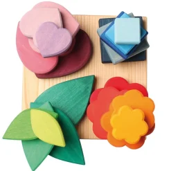 Grimm's Spiel u0026 Holz 12-24 Months|Early Learning < Shapes and Colors - Wooden Stacking and Sorting Toy