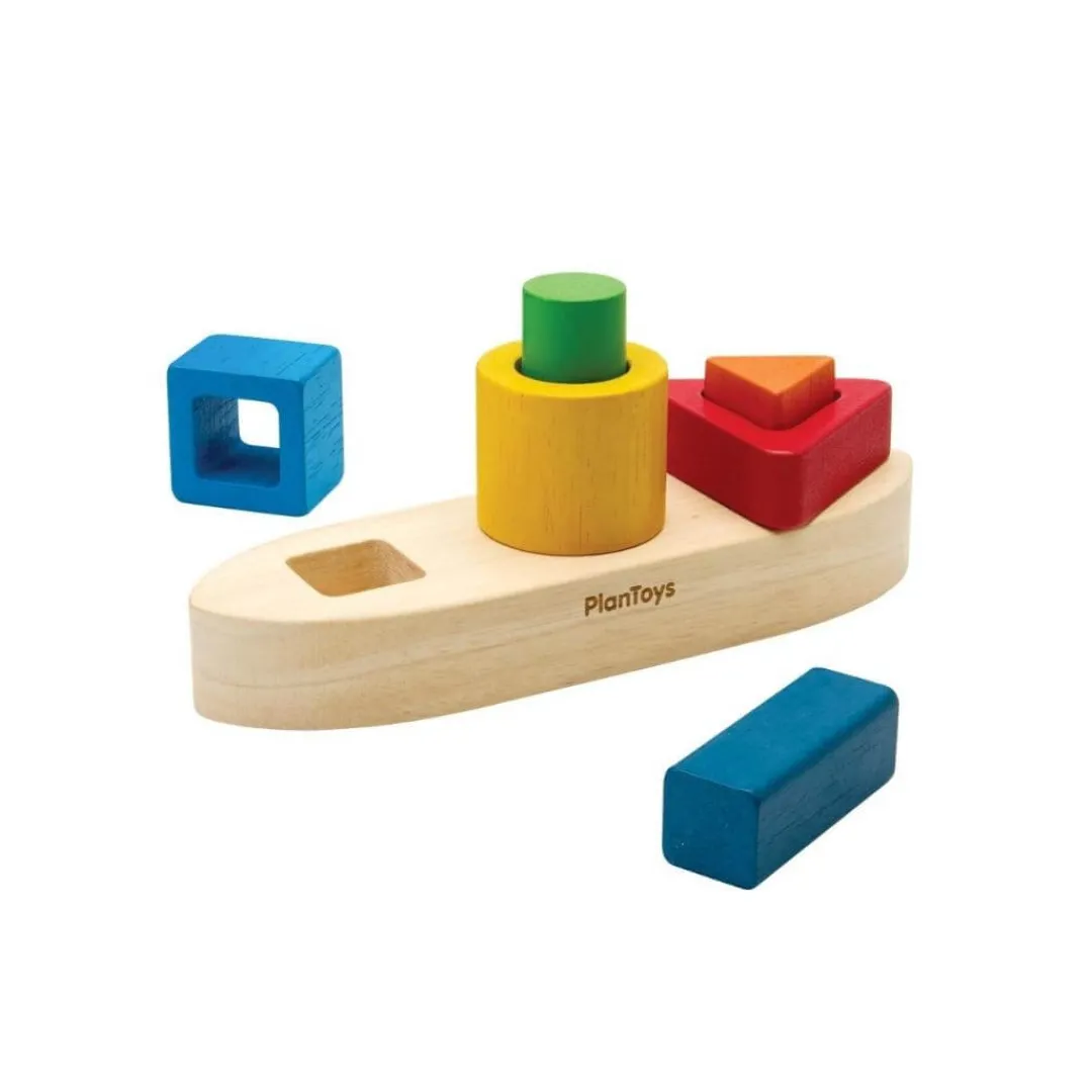 PlanToys Early Learning|Wooden Toys < Shape Sorting Boat