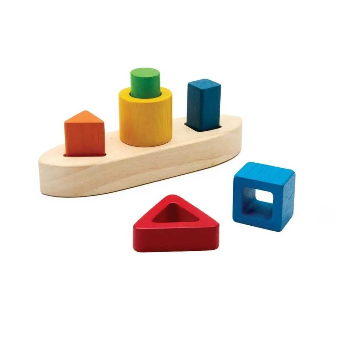 PlanToys Early Learning|Wooden Toys < Shape Sorting Boat