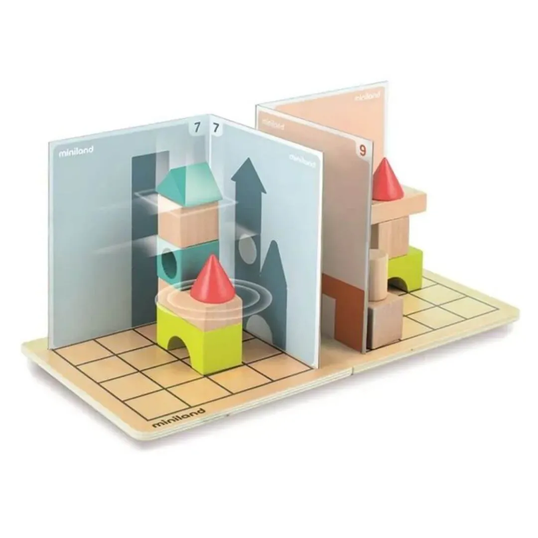 Miniland Wooden Toys|Early Learning < Shapes & Shadows Stacking Game