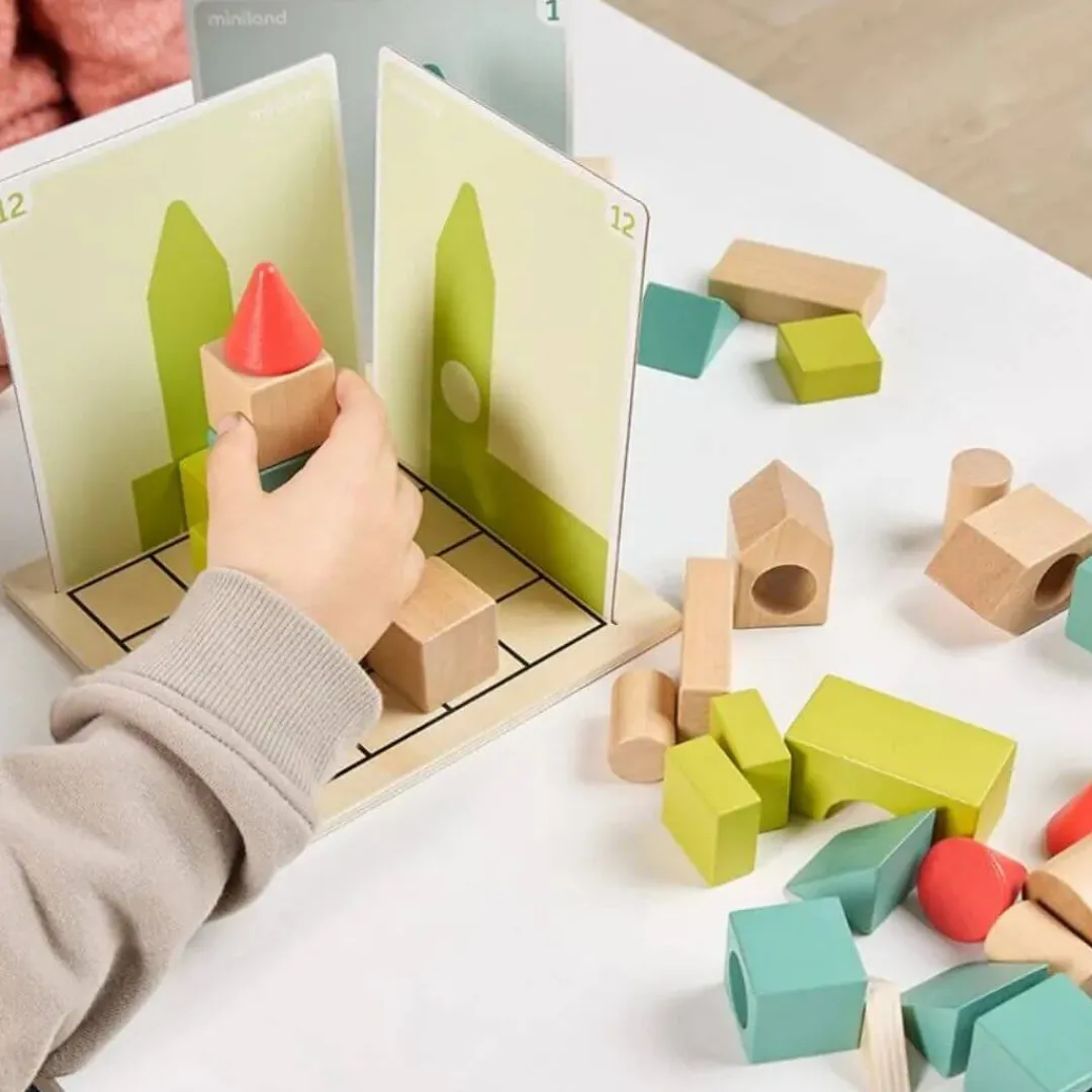 Miniland Wooden Toys|Early Learning < Shapes & Shadows Stacking Game