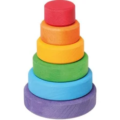 Grimm's Spiel u0026 Holz 12-24 Months|Early Learning < Small Wood Rainbow Stacking Tower