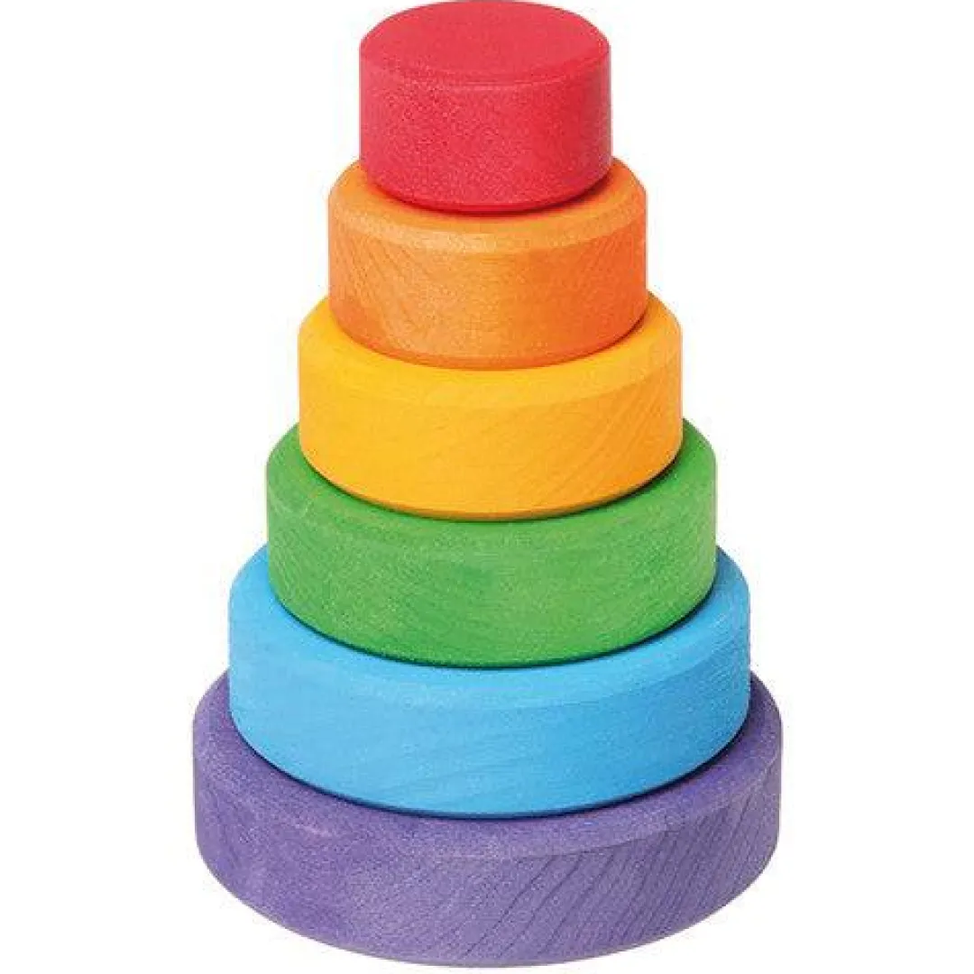 Grimm's Spiel u0026 Holz 12-24 Months|Early Learning < Small Wood Rainbow Stacking Tower