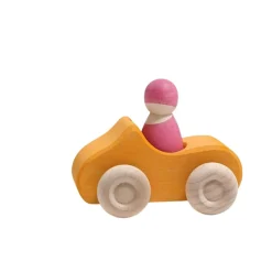 Grimm's Spiel u0026 Holz 12-24 Months|2 Years < Small Yellow Convertible - Wooden Toy Car